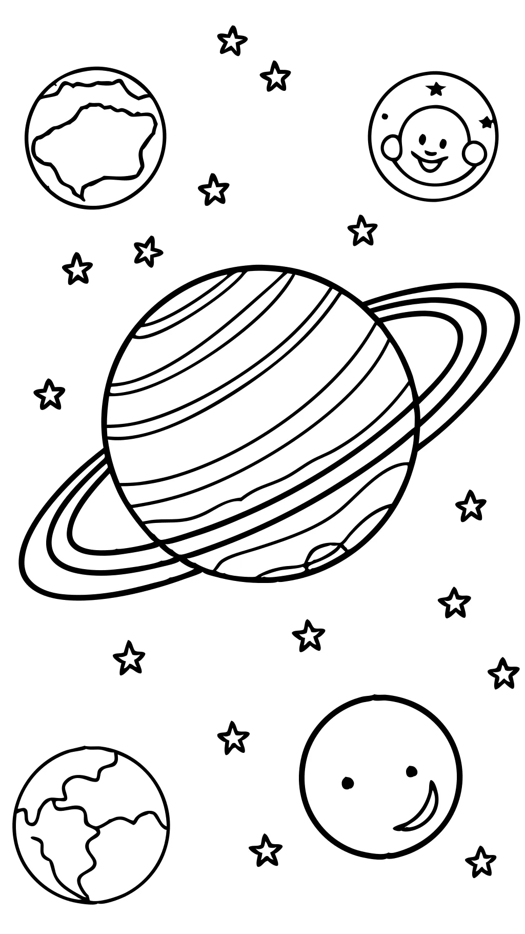 solar system coloring pages